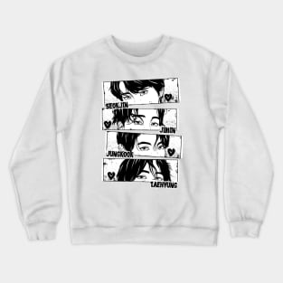 Seokjin, Jimin, Jungkook, and Taehyung Vocal Line Grunge Style Crewneck Sweatshirt